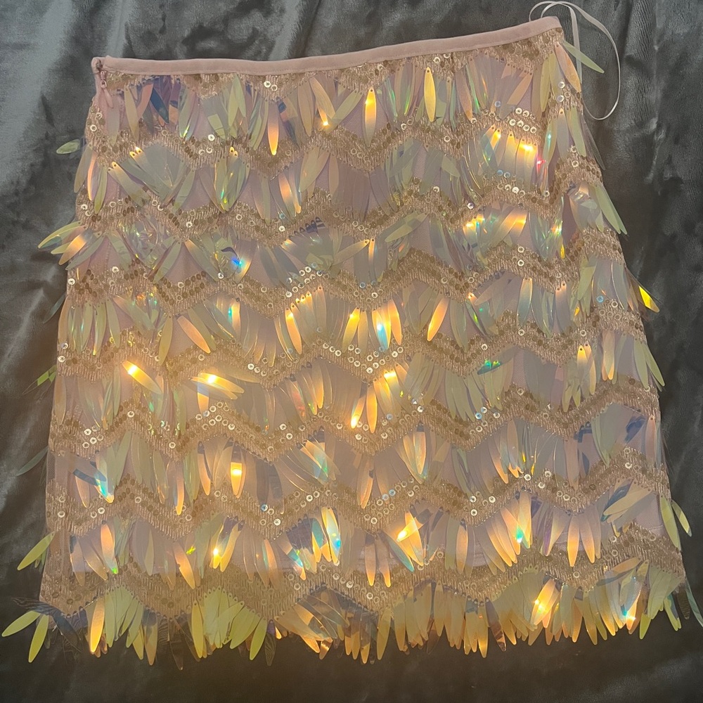 Akira Sequin skirt
